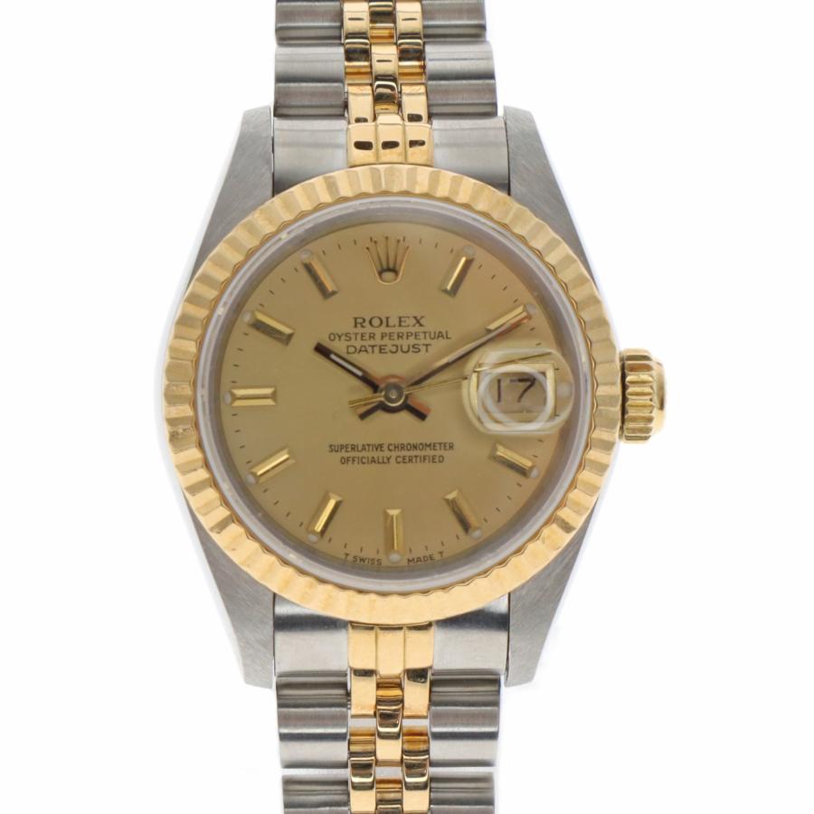 ROLEX ロレックス 69173 デイトジャスト ステンレス イエローゴールド コンビ 96番 自動巻き ゴールド レディース 腕時計