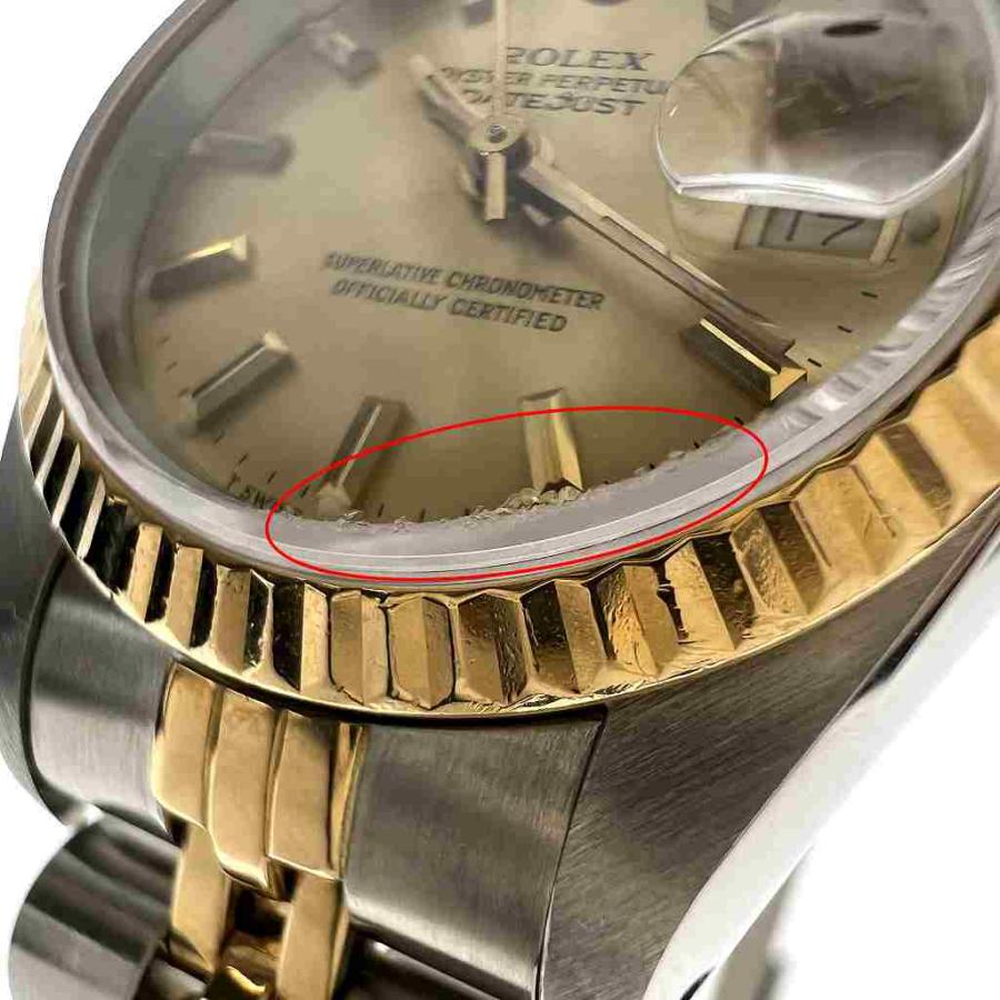 ROLEX ロレックス 69173 デイトジャスト ステンレス イエローゴールド コンビ 96番 自動巻き ゴールド レディース 腕時計